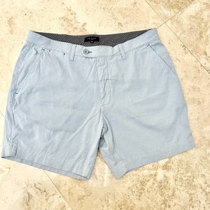 Ted Baker London men’s blue and white 6.5 inch inseam shorts size 36